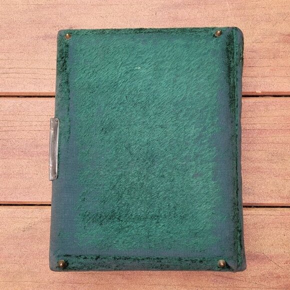 Antique FRENCH 1800s 1900s Photo Album Victorian Velvet Embossed WITH Pictures - Picture 16 of 16